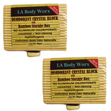 Premium Alum Crystal Deodorant Stone Odor Killer with Bamboo Storage Box 100% Natural