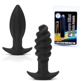 Butt Plug Set-Juice & Twist Textured Plugs, 1 Powerful C-POP 10 Speed Vibrating Bullet