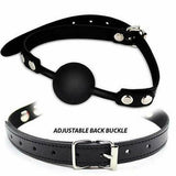 Kinky Fetish Bondage Collar w/ adj. nipple clips + Silicone Ball Gag Bundle