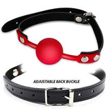 Kinky Fetish Bondage Collar w/ adj. nipple clips + Silicone Ball Gag Bundle